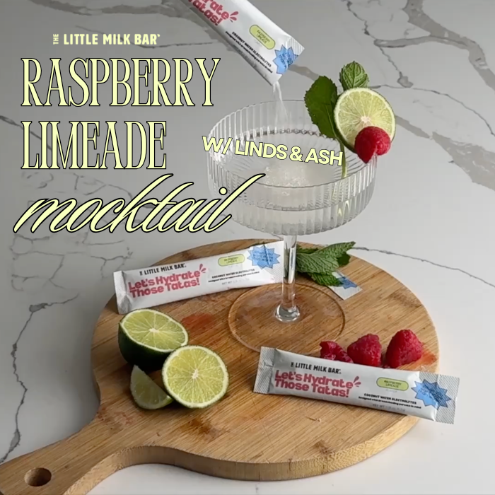 Raspberry Limeade Mocktail Recipe for Breastfeeding Moms